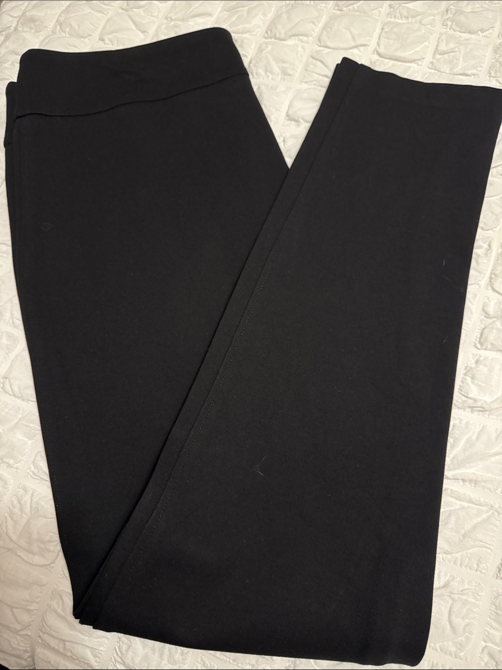 Tommy Hilfiger Black Pull-On Wide Leg Leggings
